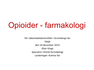 Opioider - farmakologi