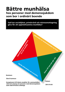 Bättre munhälsa hos personer med