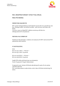 rsv (respiratoriskt syncytialvirus) rna-påvisning