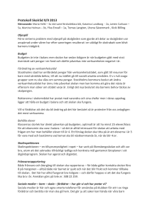 Protokoll Skolråd 9/9 2013 - Ekensbergsskolan