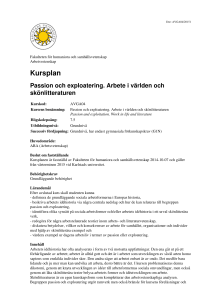 Kursplan - Karlstads universitet