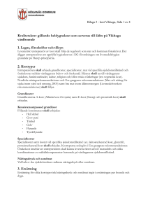 Kvalitetskrav gällande heldygnskost som serveras till äldre på