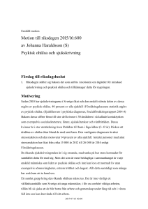Psykisk ohälsa och sjukskrivning
