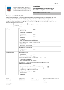 ANMÄLAN om livsmedelslokal