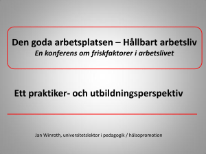 och utbildningsperspektiv
