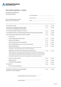 Hälsodeklaration vuxna-svenska