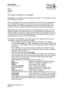 Matdagbok ordbo