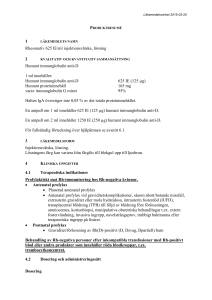 Rhesonativ solution for injection SmPC
