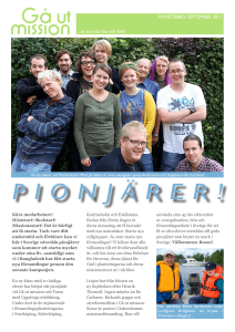 pionjärer! - Gå ut mission