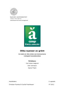 Olika nyanser av grönt