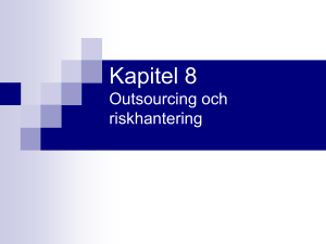 Outsourcing och riskhantering