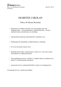 diabetes i skolan
