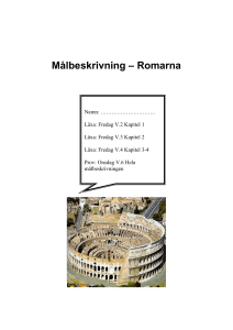 Målbeskrivning – Romarna