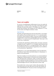 Taxor och avgifter - Hyresgästföreningen