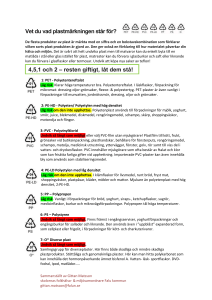 Vet du vad plastmärkningen står för?