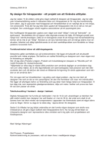 Ny design för hörapparater - ett projekt om att förändra attityder.