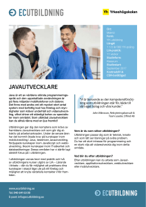 JAVAUTVECKLARE - EC Utbildning
