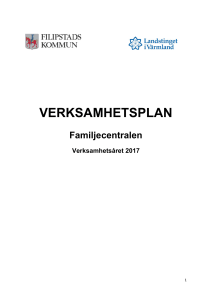 Verksamhetsplan för Familjecentralen för år 2017