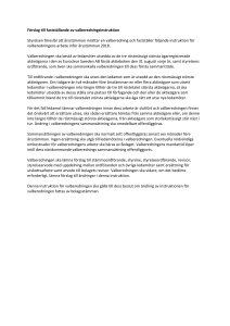 Förslag till fastställande av valberedningsinstruktion Styrelsen