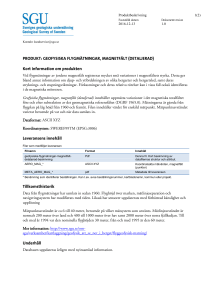 produktbeskrivning geofysik