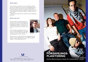 församlings- plantering - Svenska Alliansmissionen