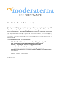 motion till kommunfullmäktige - Välkommen till moderaterna i Burlöv