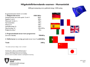 Gymnasieexamen Humanistisk