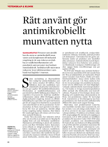Rätt använt gör antimikrobiellt munvatten nytta