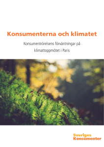 Konsumenterna och klimatet