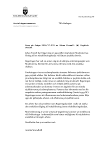 Psykisk ohälsa - Riksdagens öppna data