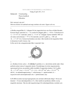 TENTAMEN I FUNKTIONELLA MATERIAL I