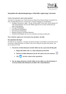 Instruktion för säkerhetskopiering av iPad inför