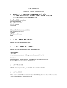 PAKKAUSSELOSTE Dimazon vet 50 mg/ml injektioneste, liuos 1