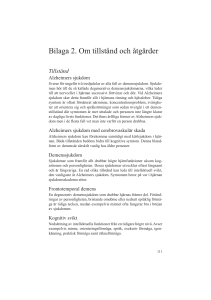 Bilaga 2. Om tillstånd och åtgärder