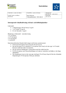 Utarbetad av, namn och datum Fredrik Tydén, överläkare 2010