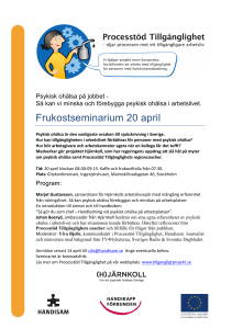 Psykisk ohälsa på jobbet - Svenska ESF