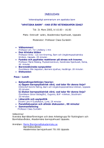 förslag - Svenska Barnläkarföreningen