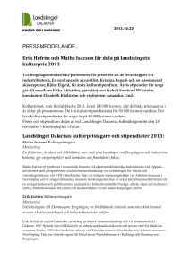 PRESSMEDDELANDE 2012-xx-xxx