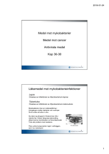 Medel mot mykobakterier Medel mot cancer