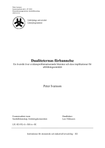 Examensarbete 1 - Peter Ivarsson - IEI