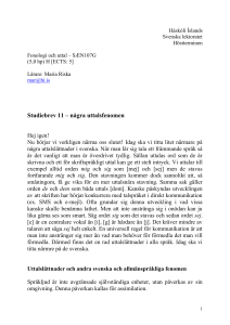 Studiebrev 11 - Háskóli Íslands