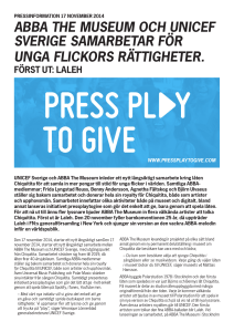 abba the museum och unicef sverige samarbetar för unga flickors