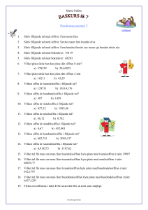 Matematik 7 – Baskurs