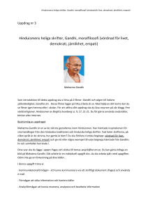 Hinduismens heliga skrifter, Gandhi, moralfilosofi