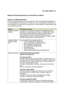 Bilaga till förfrågningsunderlag hemtjänst Begrepp i