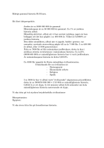 Riktigt gammal historia Hi B kurs