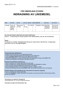 Velcade - injektionsvätska, lösning 3,5 mg - Janssen-Cilag