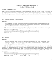 TMV157 Inledande matematik E Vecko–PM