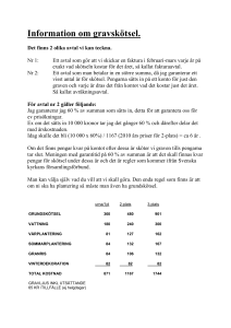 Information om gravskötsel