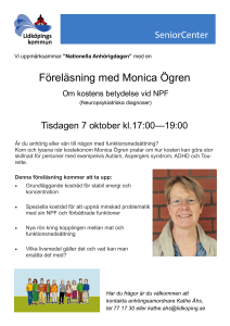 Föreläsning med Monica Ögren